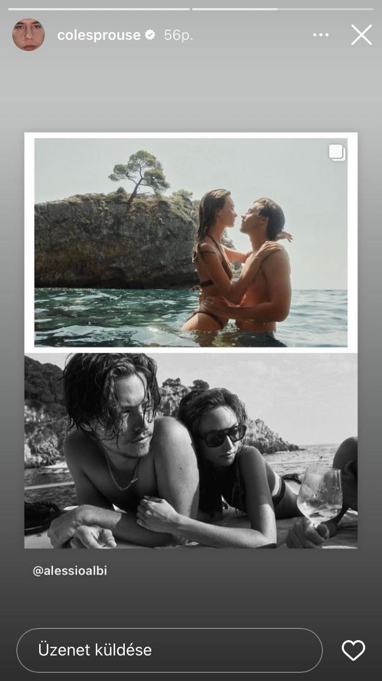 Cole Sprouse és barátnője igazán szerelmesnek tűnik