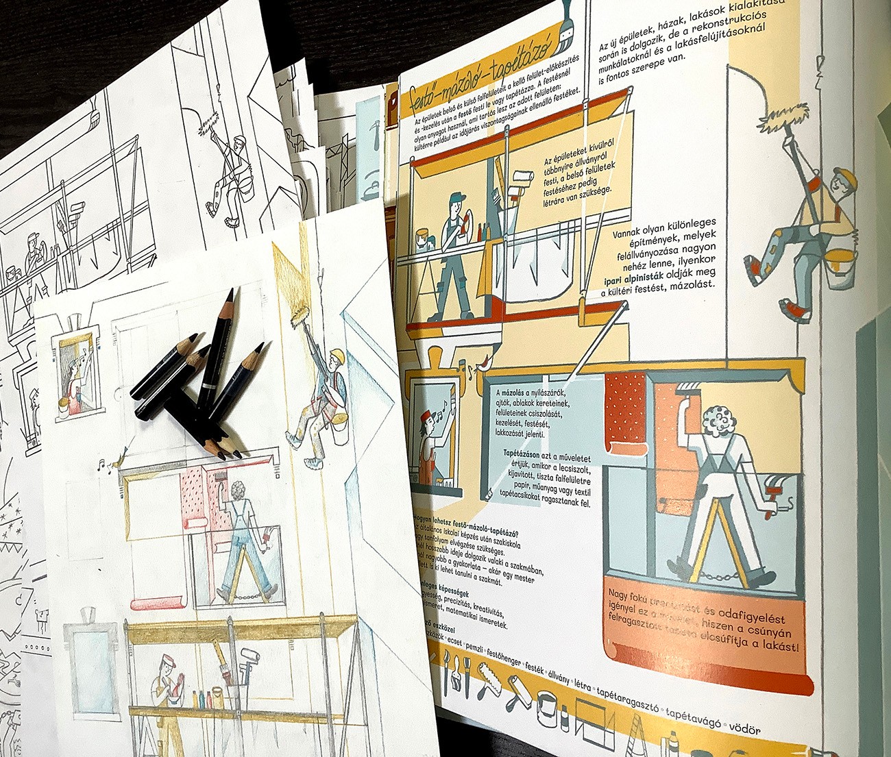 Részlet a Mi leszek, ha nagy leszek c. alkotásból