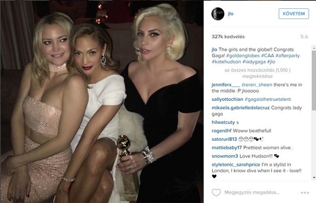 Három grácia: Kate Hudson, Jenner Lopez és Lady Gaga