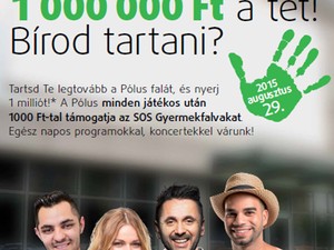 Egymillió forintos nyeremény a Pólus jótékonysági rendezvényén