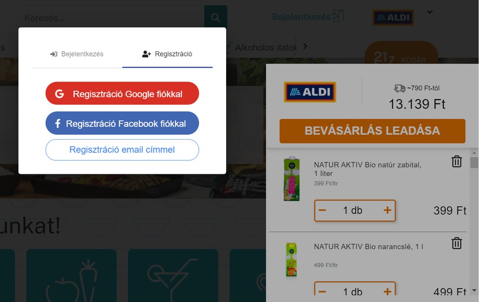 Az ALDI mindenkire figyel: rendeld házhoz a te diétádnak megfelelő termékeket