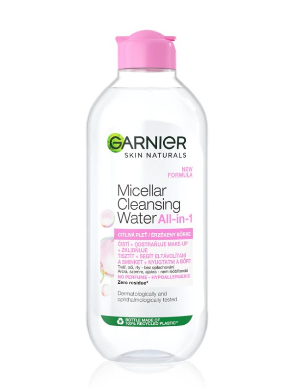  All-in-1 micellás víz érzékeny arcbőrre GARNIER 2299 Ft/400 ml (5,75 Ft/1 ml)