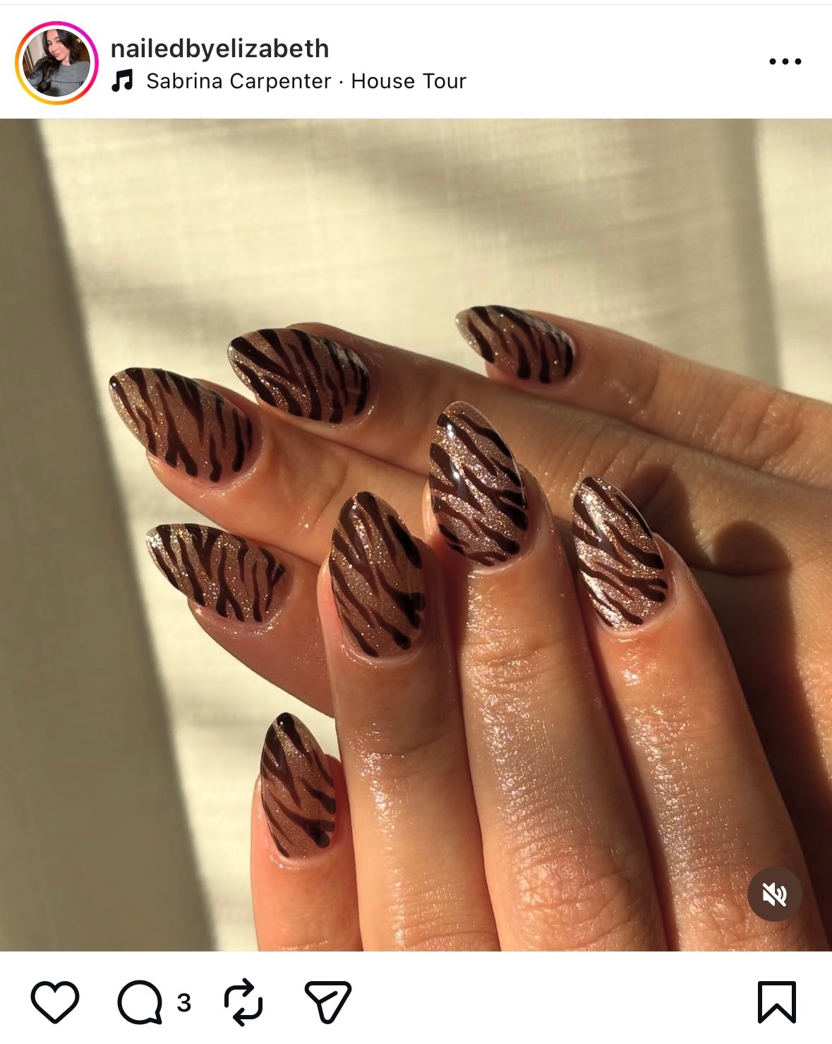 Barna zebra körmök