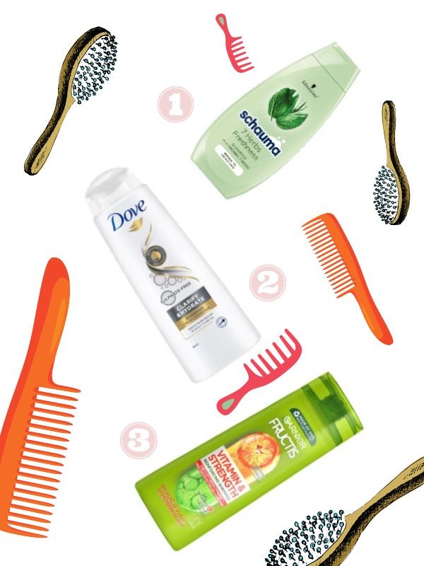 1. 7 gyógynövényes sampon SCHAUMA 1399 Ft/400 ml (3,49 Ft/1 ml) a Rossmann üzleteiben és online, GLAMOUR kuponnal, 35% kedvezménnyel 909,35 Ft 2. Clarify&Hydrate sampon DOVE 1399 Ft/400 ml (3,49 Ft/1 ml)  a Rossmann üzleteiben és online, GLAMOUR kuponnal, 33% kedvezménnyel 937,33 Ft 3. Fructis Vitamin Strength sampon GARNIER 1499 Ft/400 ml (3,74 Ft/1 ml)  a Rossmann üzleteiben és online, GLAMOUR kuponnal, 30% kedvezménnyel 1049,3 Ft