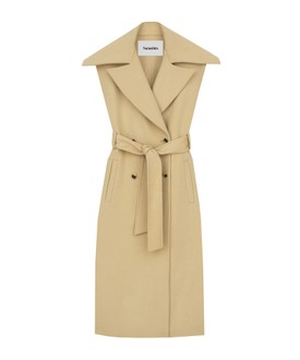 Ujjatlan selyem- és gyapjúkeverék kabát NANUSHKA 750 euró