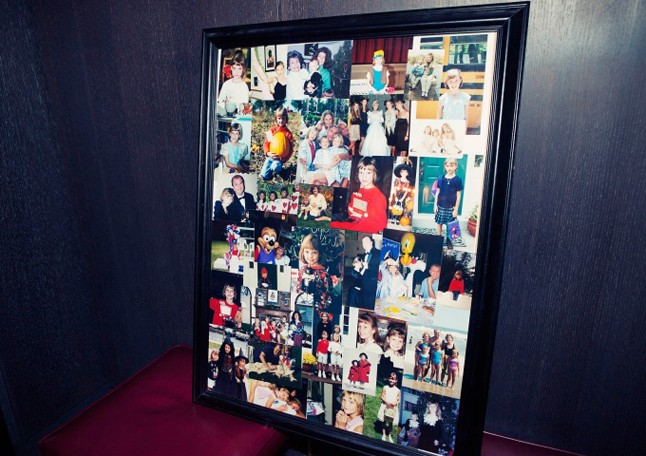 Karlie kiskori képeiből készített kollázs