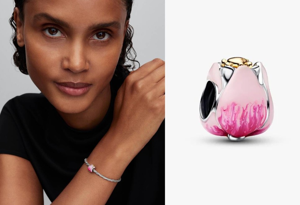 Rózsaszín tulipán charm PANDORA 19 900 Ft