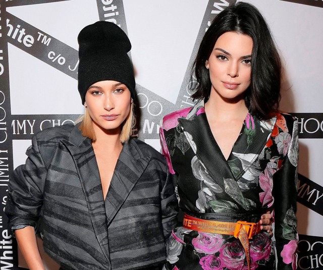 Hailey Baldwin és Kendall Jenner Off-White-ban