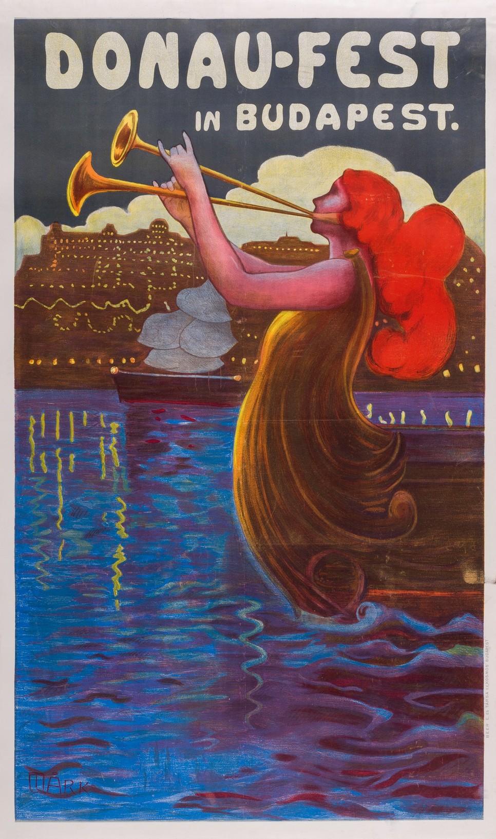 Márk Lajos: Donau Fest in Budapest, 1910