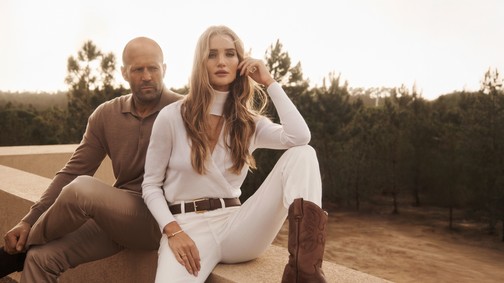 Először mutatkozott közös kampányban Rosie Huntington-Whiteley és Jason Statham