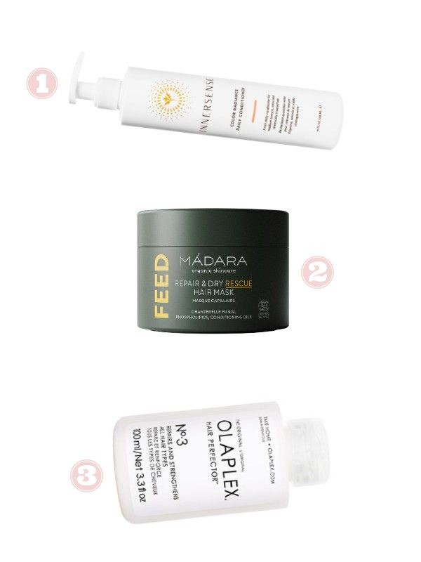 Színvédő hajbalzsam INNERSENSE 10 990 Ft/295 ml (37,25 Ft/1 ml) 2. Feed regeneráló és színmegőrző maszk MÁDARA 9990 Ft/180 ml (55,5 Ft/1 ml) 3. No.3 hajtökéletesítő kezelés OLAPLEX 9500 Ft/100 ml (95 Ft/1 ml)