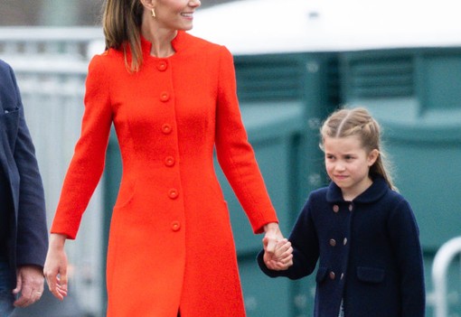 Katalin hercegné pirosban tündökölt élete egyik legfontosabb napján