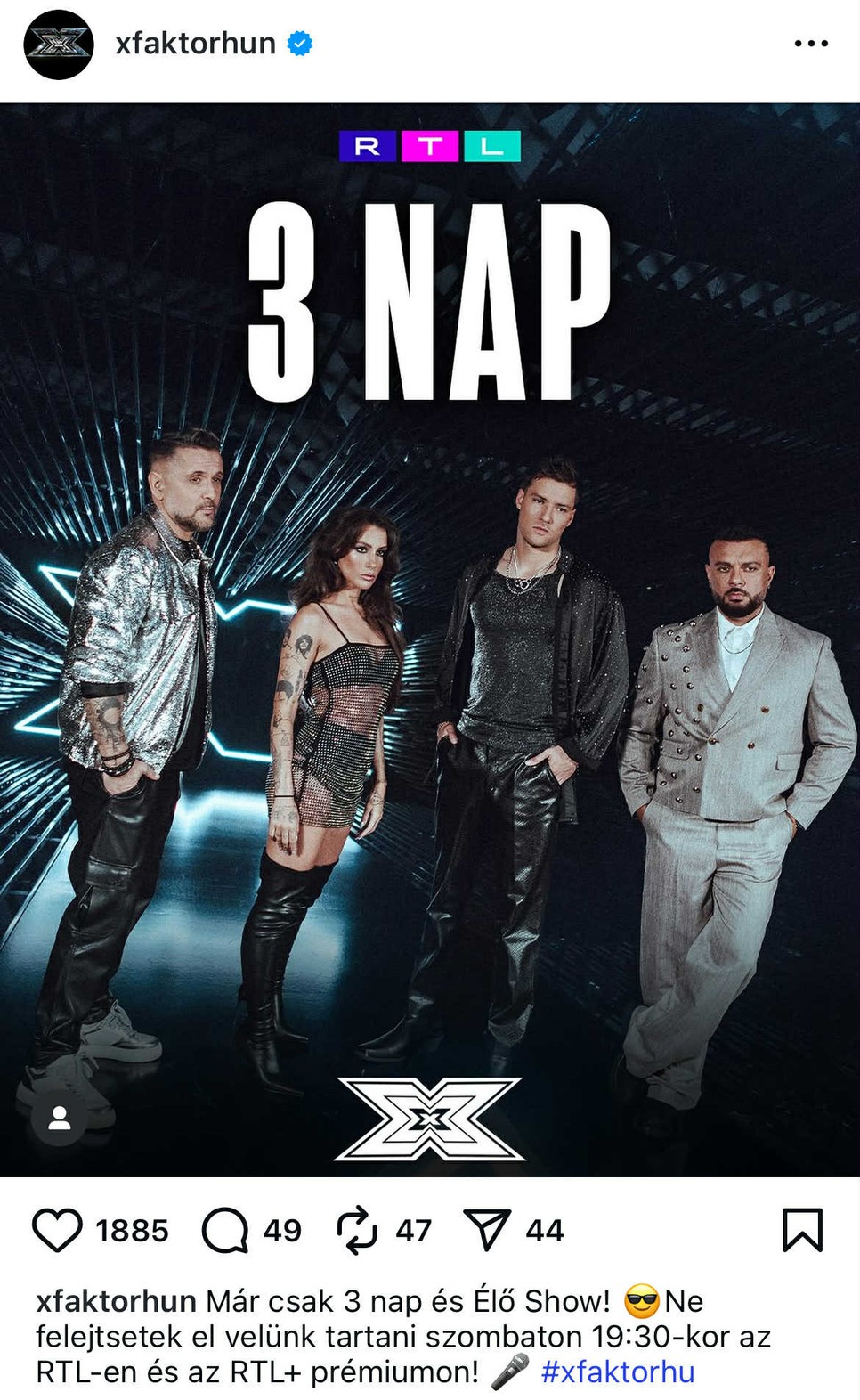 Igazán izgalmas választás volt Tóth Andi strasszos meztelenruhája