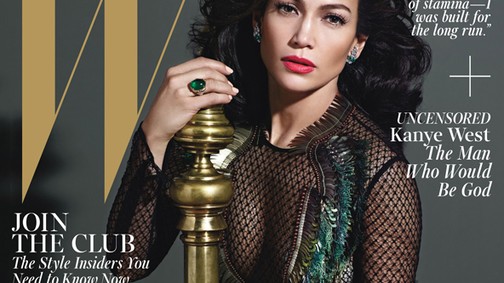 Jennifer Lopez akárcsak egy császárnő a W címlapján