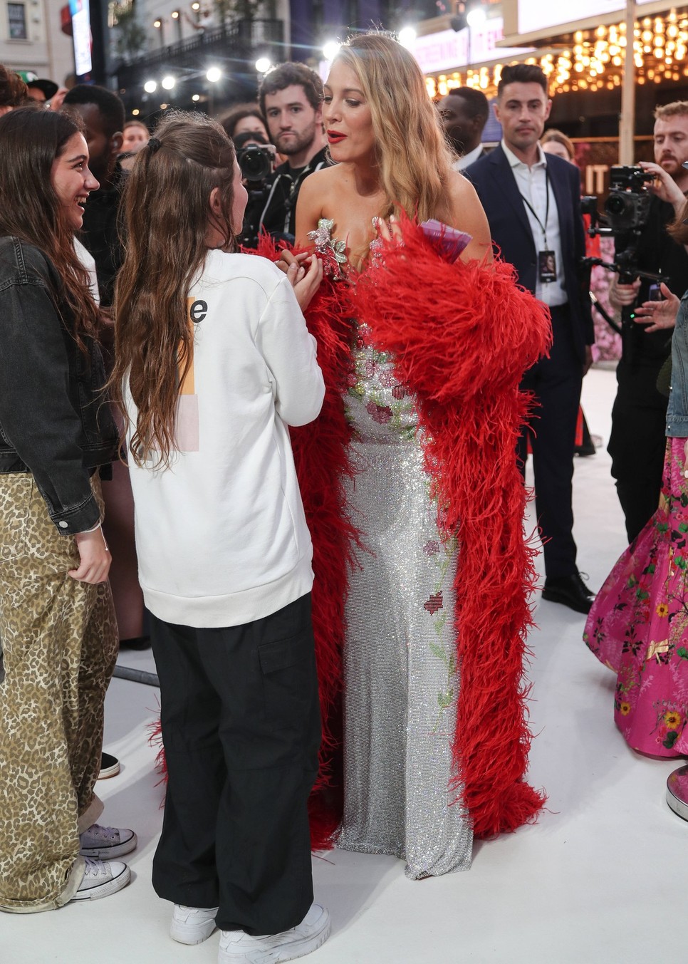 A kislánynak valószínűleg már az is nagy dolog volt, hogy Blake Lively beszélgetni kezdett vele