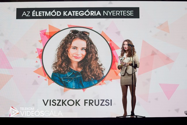 Viszkok Fruzsi díjjal távozott a Telekom Videós Gáláról