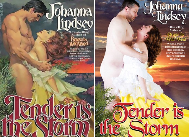 Hétköznapi emberekkel fotózták újra a romantikus regények borítóját, és a végeredmény ZSENIÁLIS