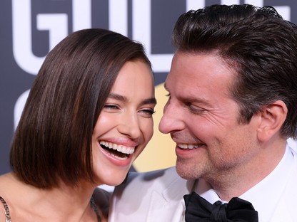 Ez ám a szerelem! Bradley Cooper és Irina Shayk a legédesebb páros a Golden Globe gálán
