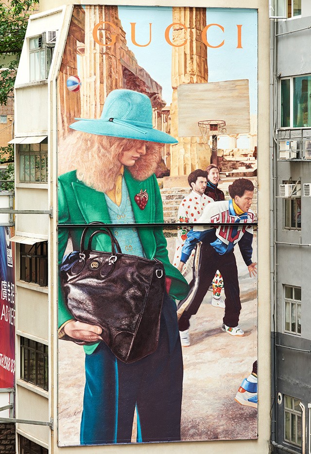 Elképesztő: Murálon hirdet a Gucci világszerte