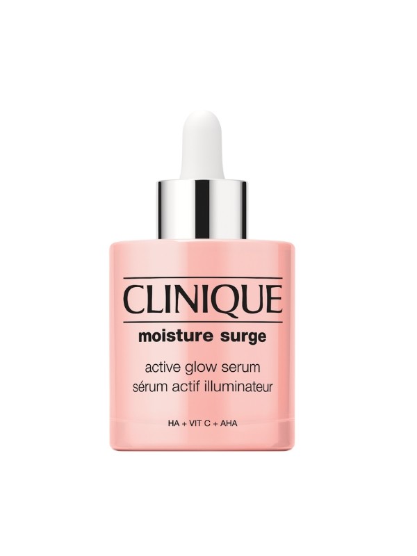 A Moisture Surge kollekció legelső széruma erőteljes hatóanyagokat tartalmaz, amelyek hámlasztanak, hidratálnak, így a bőr azonnal ragyogó lesz. Klinikailag bizonyított, bőrgyógyászok által tesztelt és biztonságos az érzékeny bőr számára. 100%-ban illatanyag-mentes, valamennyi bőrtónuson vizsgált, és nem-komedogén. Könnyű, tejszerű textúrája gyorsan beszívódik a bőrbe, és jól alkalmazható hidratáló krémmel vagy smink alatt, segítve a bőr sejtcseréjét és ragyogását. - Moisture Surge Active Glow szérum CLINIQUE 20 500 Ft/30 ml 