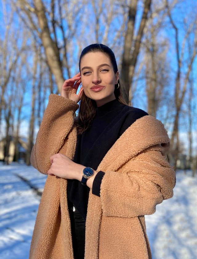 Pásztor Gina ezt a kabátot választja a leghidegebb időkre