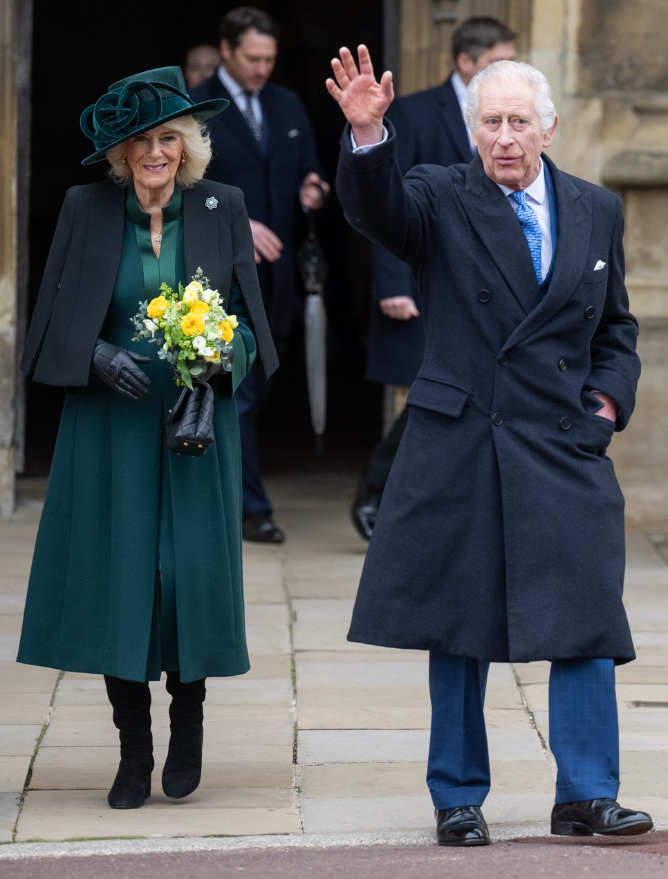 Természetesen Kamilla királyné is jelen volt a húsvéti misén