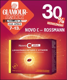Novo C® liposzómás retard vitamincsalád, GLAMOUR-napok alatt 30%-os kedvezménnyel vásárolhatod meg