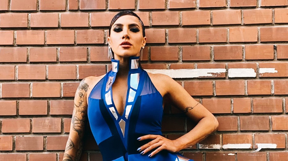 Tóth Gabi a Sztárban sztár leszek első élő műsorának felvétele előtt