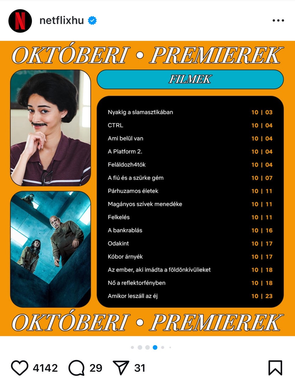 Zseniális filmek várnak rád októberben