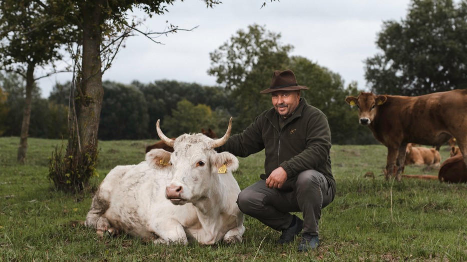 János szarvasmarhatartással foglalkozik a családi gazdaságában.