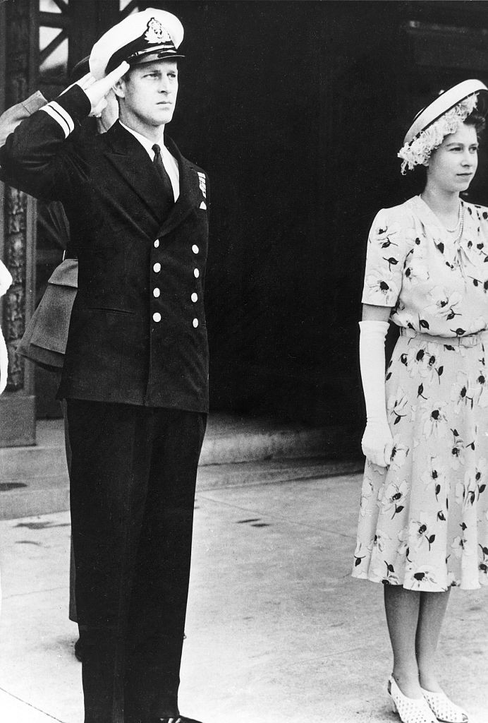 1947. júniusa Erzsébet hercegnő (ekkor még csak a trón várományosa) és  Philip Mountbatten, Edinburgh hercege. 