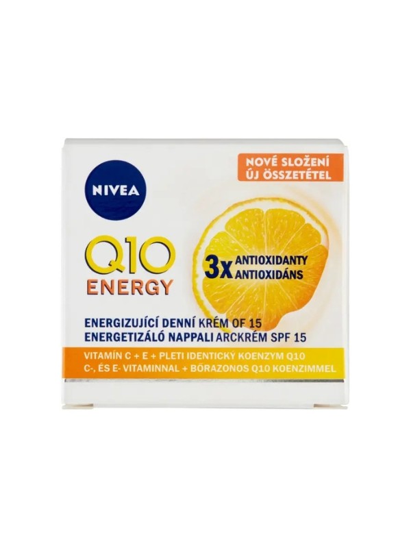 Q10 Energy arckrém NIVEA 3999 Ft/50 ml (79,98 Ft/1 ml) a Rossmann üzleteiben és online, GLAMOUR kuponnal, 40% kedvezménnyel 2399 Ft 
