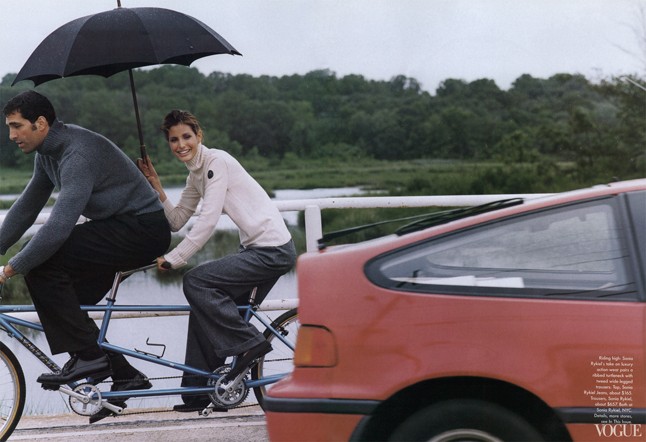 Rony Seikaly és Elsa Benítez. Steven Meisel, Vogue, 1998. szeptember.