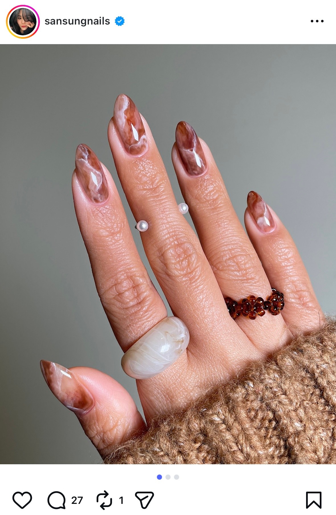 Mocha Latte körmök