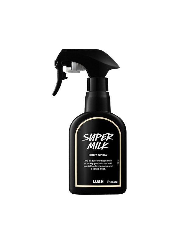A Lush legendás illatú hajápolója után a Super Milk testpermet formában is elérhető. - Super Milk testpermet LUSH 15 500 Ft/200 ml (77,5 Ft/1 ml)