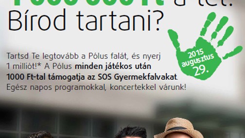 Egymillió forintos nyeremény a Pólus jótékonysági rendezvényén