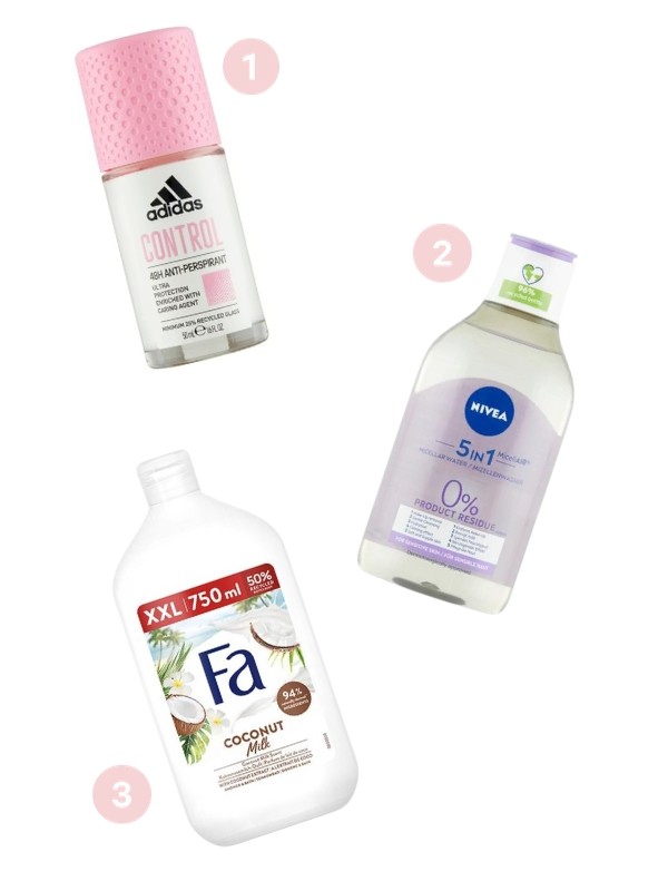 1. Control izzadásgátló dezodor ADIDAS 1099 Ft/50 ml (21,98 Ft/1 ml) a Rossmann üzleteiben és online, GLAMOUR kuponnal, 50% kedvezménnyel 549,5 Ft 2. 5 az 1-ben nyugtató micellás víz NIVEA 1399 Ft/400 ml (3,49 Ft/1 ml) a Rossmann üzleteiben és online, GLAMOUR kuponnal, 40% kedvezménnyel 839,4 Ft 3. Coconut Milk tusfürdő FA 2199 Ft/750 ml (2,93 Ft/1 ml) a Rossmann üzleteiben és online, GLAMOUR kuponnal, 40% kedvezménnyel 1319,4 Ft