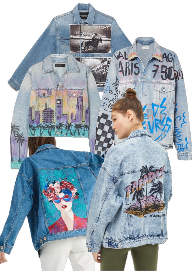 Portré nyomatos dzseki SINSAY 10995 Ft, szigetmintás dzseki BERSHKA 12995 Ft 