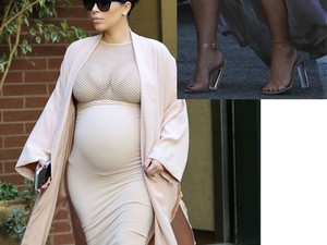 Kim Kardashian pocakja már óriási!