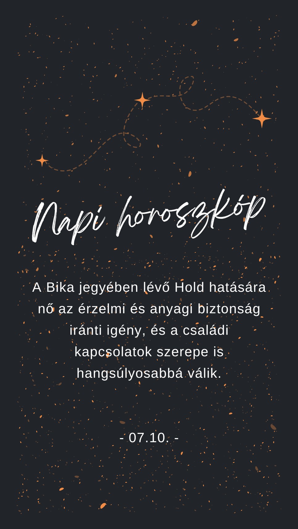 Figyelj a napi horoszkópra