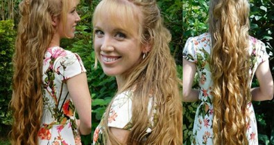 Ennek a lánynak a bokájáig ér a haja! Ez a titka!