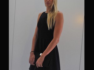 Magyar dizájner ruhájában Verrasztó Evelyn