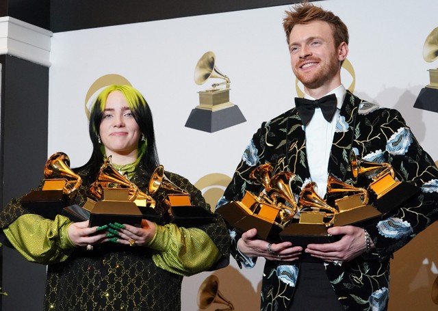 Billie Eilish és testvére annyi díjat kaptak a Grammy-n, hogy nem tudják majd hova tenni