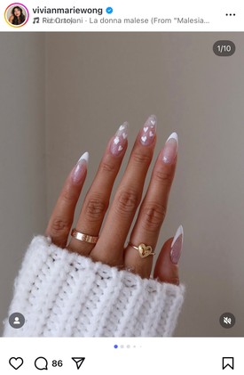 Szeretnél romantikus lenni? Ezek a konfettiszív mintás kókuszkörmök olyan édesek, hogy biztosan első látásra beleszeretsz!