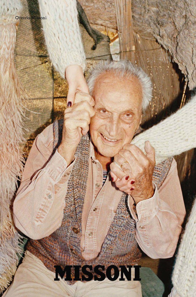 Ottavio Missoni két évvel ezelőtt részt vett a márka kampányában