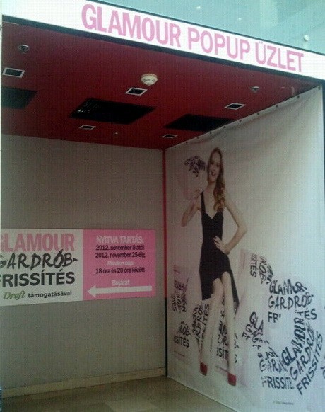 A GLAMOUR Gardróbfrissítés popup üzletet az Arena Plazában, a földszinten, az OTP Bank mellett keressétek!