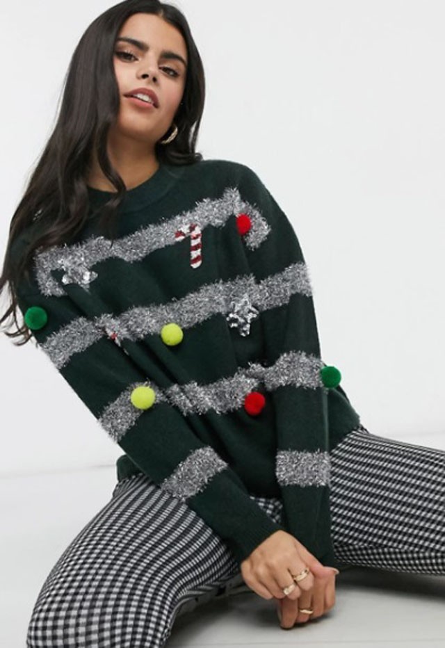 ASOS DESIGN Petite karácsonyi pulóver ASOS 31 font