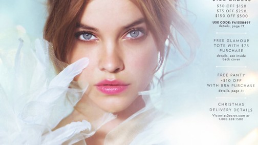 Palvin Barbi fehérneműs karácsonyi angyalka