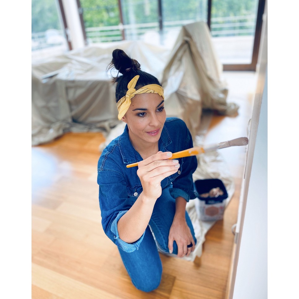 Molnár Andi és a férje a karantén alatt festették ki a lakásukat - Az eredmény magáért beszél