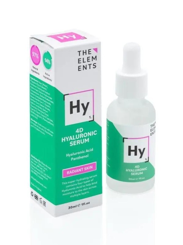 4D hialuronsavas szérum THE ELEMENTS 6299 Ft/30 ml